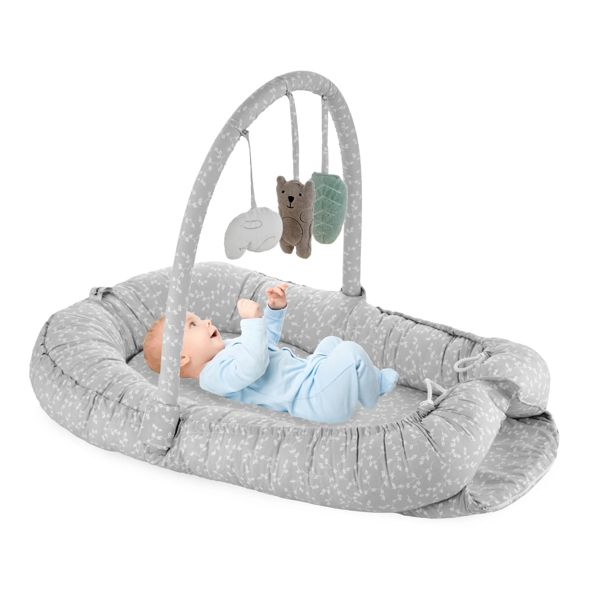  BABYJEM 489 OYUNCAKLI ANNE BABA YANI YATAĞI GRİ Ç