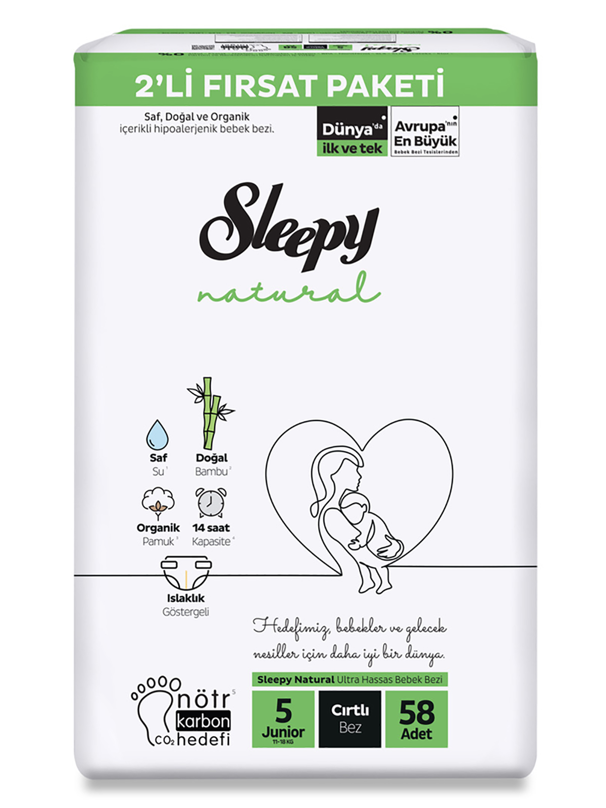 SLEPY FIRSAT PAKET NATRAL 2'Lİ JUNIOR NO:5