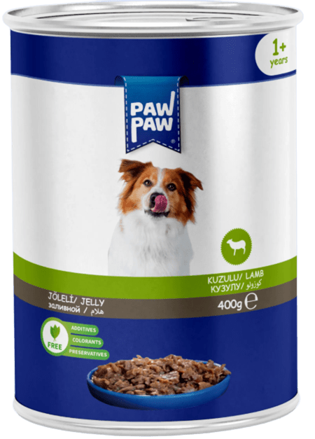 PAWPAW KUZU ETLİ KONSERVE KÖPEK MAMASI 400 GR