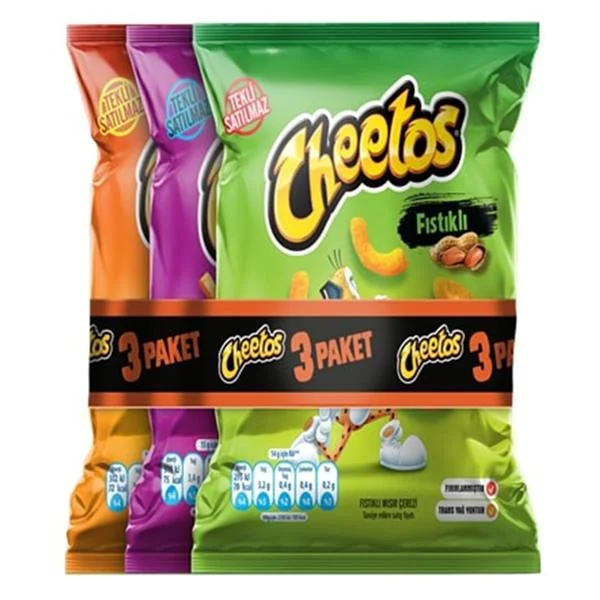 CHETOOS  MISIR CİPSİ  3'LÜ PAKET