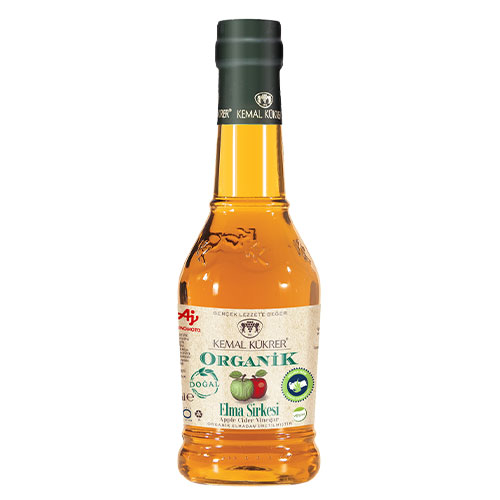 K.K.ELMA SİRKESİ CAM ŞİŞE ORGANİK 500 ml 