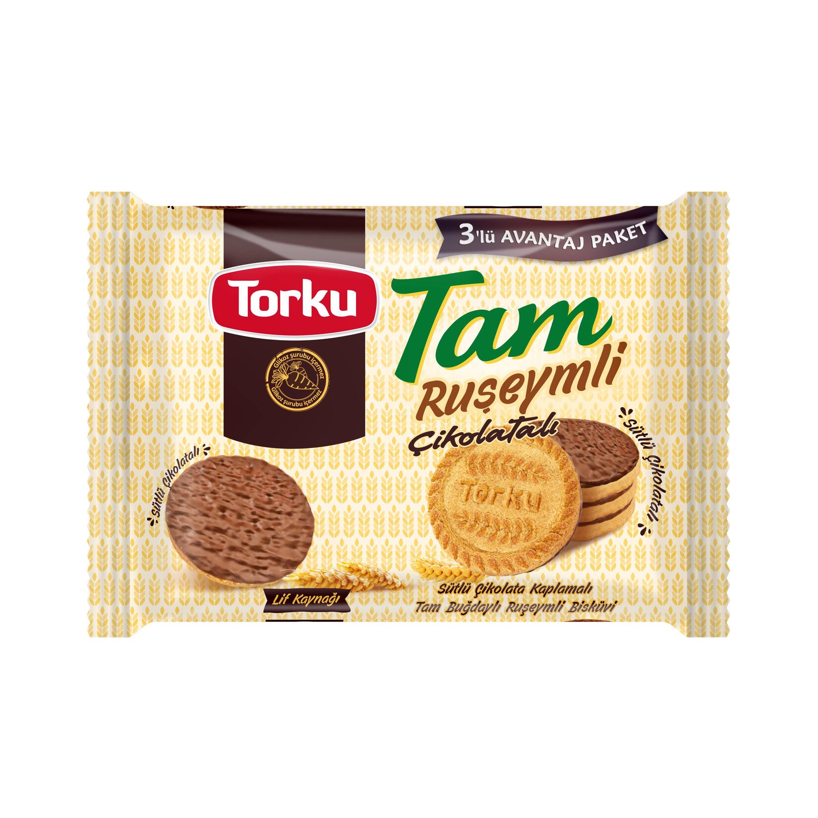 TORKU TAM RUŞEYMLİ ÇİKOLATALI BİSKÜVİ 3X84 GR