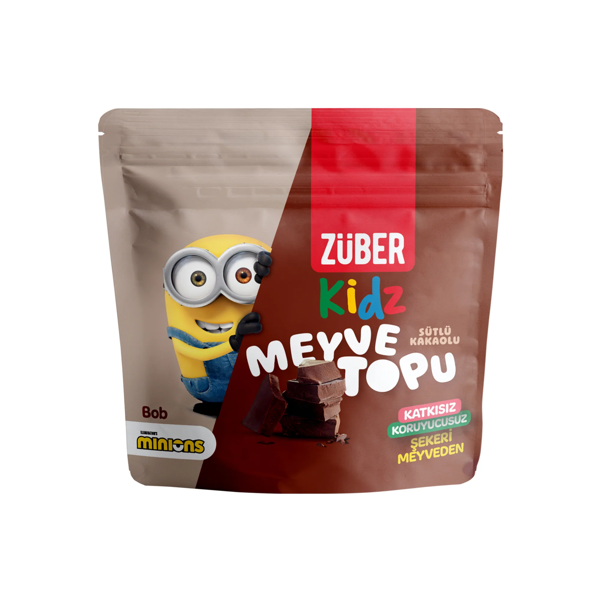  ZÜBER Kidz Sütlü Kakaolu Meyve Topu 42gr 1 ADET