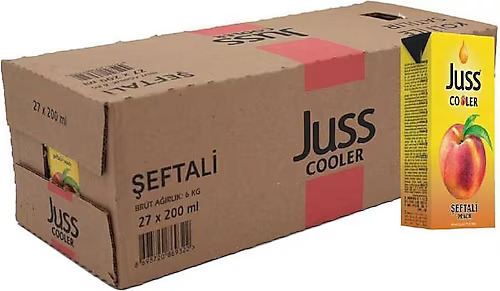 JUSS COOLER ŞEFTALİ 200 ML 27 ADET