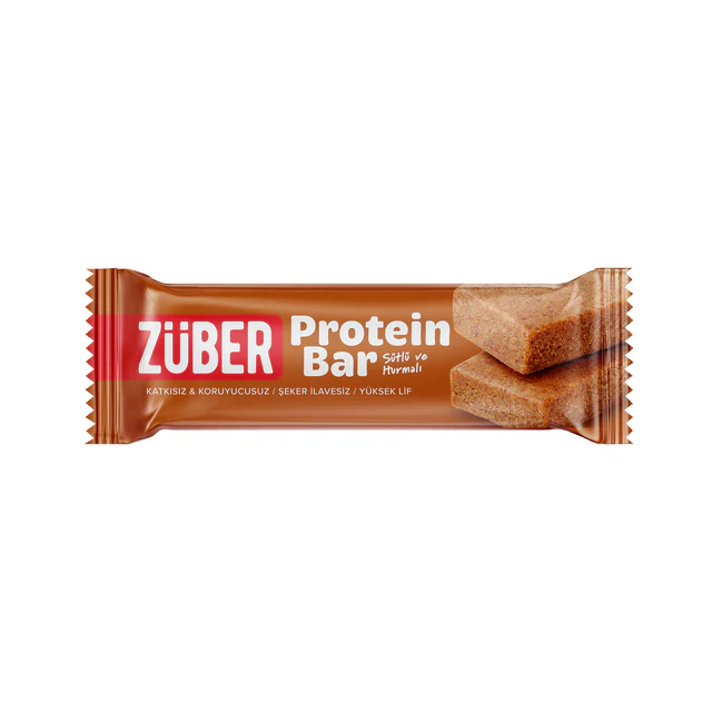  ZÜBER Protein Bar Sütlü Hurmalı 35gr (1 ADET)
