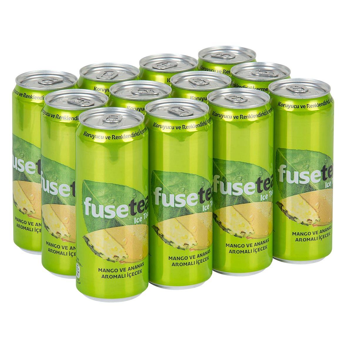 FUSE TEA TENEKE MANGO 330 ML 12 ADET