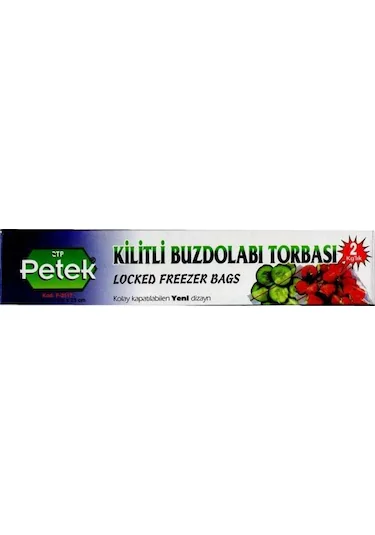  PETEK BUZDOLABI POŞETİ KİLİTLİ ORTA 8 Lİ