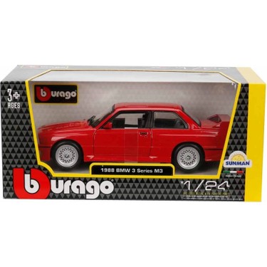 1/24 BMW M3 1988 KIRMIZI E30 (S00021100)
