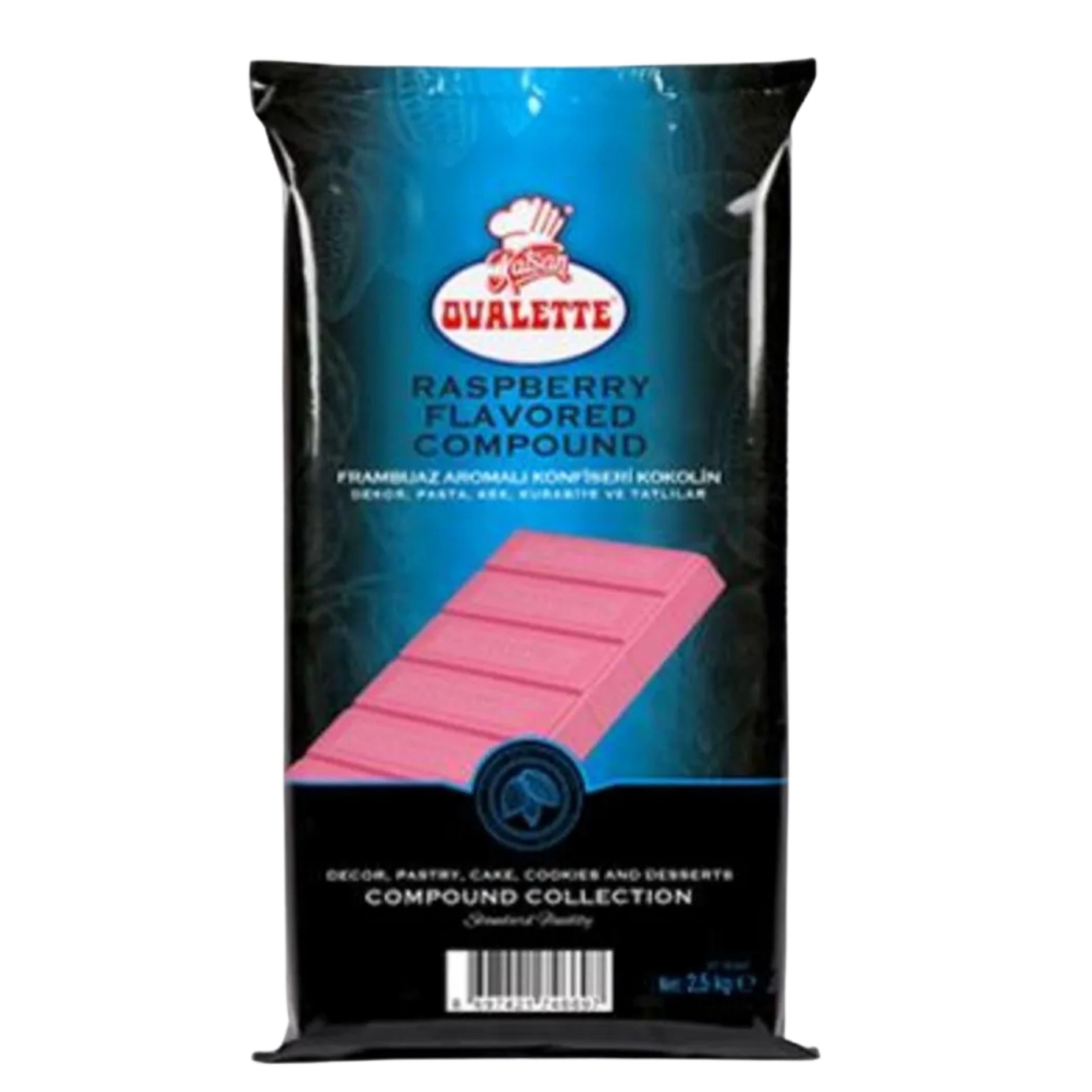 OVALETTE 2,5KG EKO FRAMBUAZ KUVER. (MAVI)